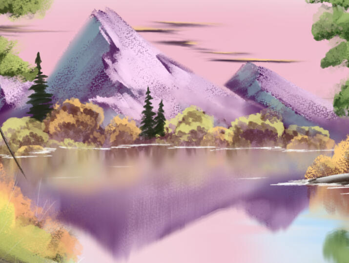 [Apr. 1, 2022] Bob Ross Study - Season 2 Episode 8 (Reflections)