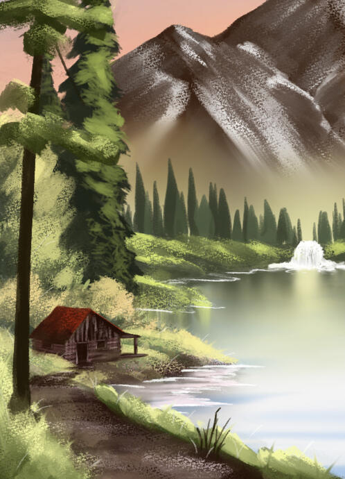 [Mar. 31, 2022] Bob Ross Study - Season 3 Episode 1 (Mountain Retreat)